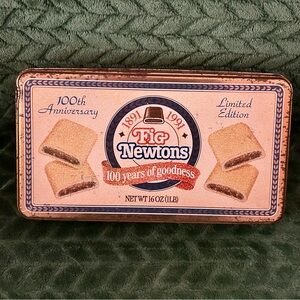 Vintage 1991 Nabisco Fig Newtons 100th Anniversary Limited Edition Tin